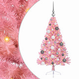 Albero di Natale artificiale con luci integrate Rosa 120 cm PVC