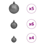 Albero di Natale artificiale con luci integrate Rosa 120 cm PVC