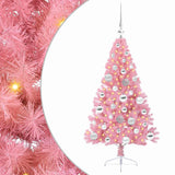Albero di Natale artificiale con luci integrate Rosa 120 cm PVC