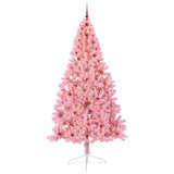 Albero di Natale artificiale con luci integrate Rosa 240 cm PVC