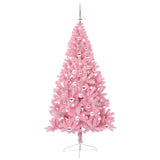 Albero di Natale artificiale con luci integrate Rosa 240 cm PVC
