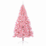 Albero di Natale artificiale con luci integrate Rosa 240 cm PVC