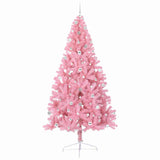 Albero di Natale artificiale con luci integrate Rosa 240 cm PVC