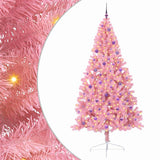 Albero di Natale artificiale con luci integrate Rosa 240 cm PVC
