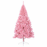 Albero di Natale artificiale con luci integrate Rosa 240 cm PVC