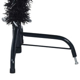 Albero di Natale artificiale con luci integrate Nero 120 cm PVC