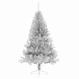 Albero di Natale artificiale con luci integrate Argento 120 cm