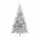 Albero di Natale artificiale con luci integrate Argento 240 cm