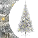 Albero di Natale artificiale con luci integrate Argento 240 cm