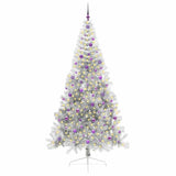 Albero di Natale artificiale con luci integrate Argento 240 cm