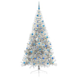 Albero di Natale artificiale con luci integrate Argento 240 cm