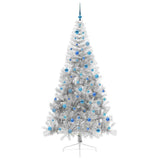 Albero di Natale artificiale con luci integrate Argento 240 cm