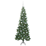 Albero di Natale Artificiale Angolare con 300 LED Verde 180 cm
