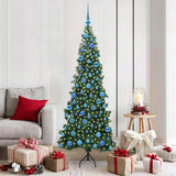 Albero di Natale Artificiale Angolare con 300 LED Verde 180 cm