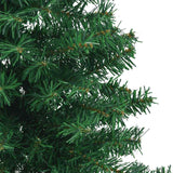 Albero di Natale Artificiale Angolare con 300 LED Verde 240 cm