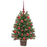 Albero di Natale artificiale con 150 LED Verde 75 cm PE e PVC