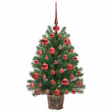 Albero di Natale artificiale con 150 LED Verde 75 cm PE e PVC