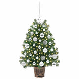 Albero di Natale artificiale con 150 LED Verde 75 cm PE e PVC