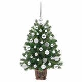 Albero di Natale artificiale con 150 LED Verde 75 cm PE e PVC