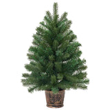 Albero di Natale artificiale con 150 LED Verde 75 cm PE e PVC