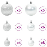 Albero di Natale artificiale con 150 LED Verde 75 cm PE e PVC