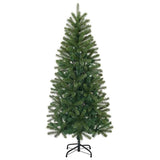 Albero di Natale artificiale con 150 LED Verde 120 cm PE e PVC
