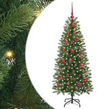 Albero di Natale artificiale con 150 LED Verde 150 cm PE e PVC