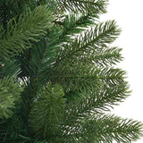 Albero di Natale artificiale con 150 LED Verde 150 cm PE e PVC