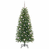 Albero di Natale artificiale con 150 LED Verde 150 cm PE e PVC
