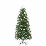 Albero di Natale artificiale con 150 LED Verde 150 cm PE e PVC