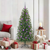 Albero di Natale artificiale con 150 LED Verde 150 cm PE e PVC
