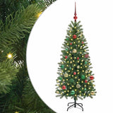 Albero di Natale artificiale con 150 LED Verde 150 cm PE e PVC