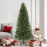 Albero di Natale artificiale con 300 LED Verde 180 cm PE e PVC