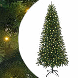 Albero di Natale artificiale con 300 LED Verde 180 cm PE e PVC
