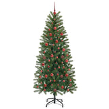 Albero di Natale artificiale con 300 LED Verde 180 cm PE e PVC