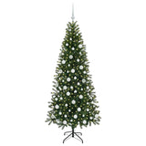 Albero di Natale artificiale con 300 LED Verde 180 cm PE e PVC