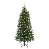 Albero di Natale artificiale con 300 LED Verde 180 cm PE e PVC