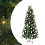 Albero di Natale artificiale con 300 LED Verde 180 cm PE e PVC