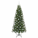 Albero di Natale artificiale con 300 LED Verde 180 cm PE e PVC