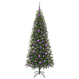 Albero di Natale artificiale con 300 LED Verde 180 cm PE e PVC
