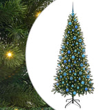 Albero di Natale artificiale con 300 LED Verde 180 cm PE e PVC