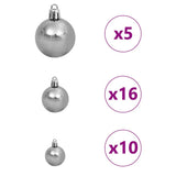 Albero di Natale artificiale con 300 LED Verde 210 cm PE e PVC