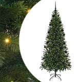 Albero di Natale artificiale con 300 LED Verde 210 cm PE e PVC