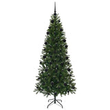 Albero di Natale artificiale con 300 LED Verde 210 cm PE e PVC