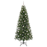 Albero di Natale artificiale con 300 LED Verde 210 cm PE e PVC
