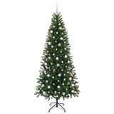 Albero di Natale artificiale con 300 LED Verde 210 cm PE e PVC