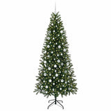 Albero di Natale artificiale con 300 LED Verde 210 cm PE e PVC