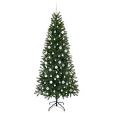 Albero di Natale artificiale con 300 LED Verde 210 cm PE e PVC
