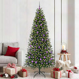 Albero di Natale artificiale con 300 LED Verde 210 cm PE e PVC