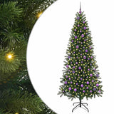 Albero di Natale artificiale con 300 LED Verde 210 cm PE e PVC
